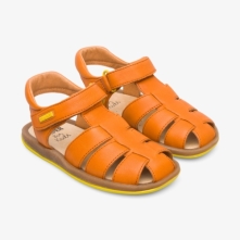 Camper Bicho Kids Summer Sandals US-16856 Dark Orange Online Sale